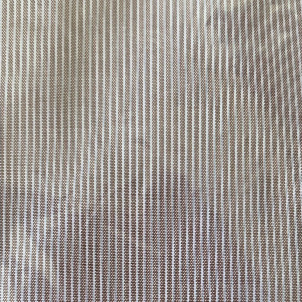 Tommy Hilfiger Tan and White Dress Shirt Classic Style athletic fit  14.5 32/33 - Picture 11 of 11
